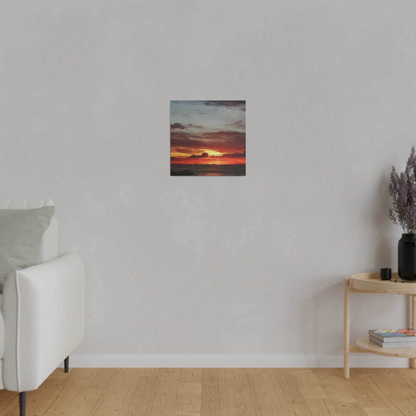 Sunset on a Matte Canvas, Stretched, 0.75"